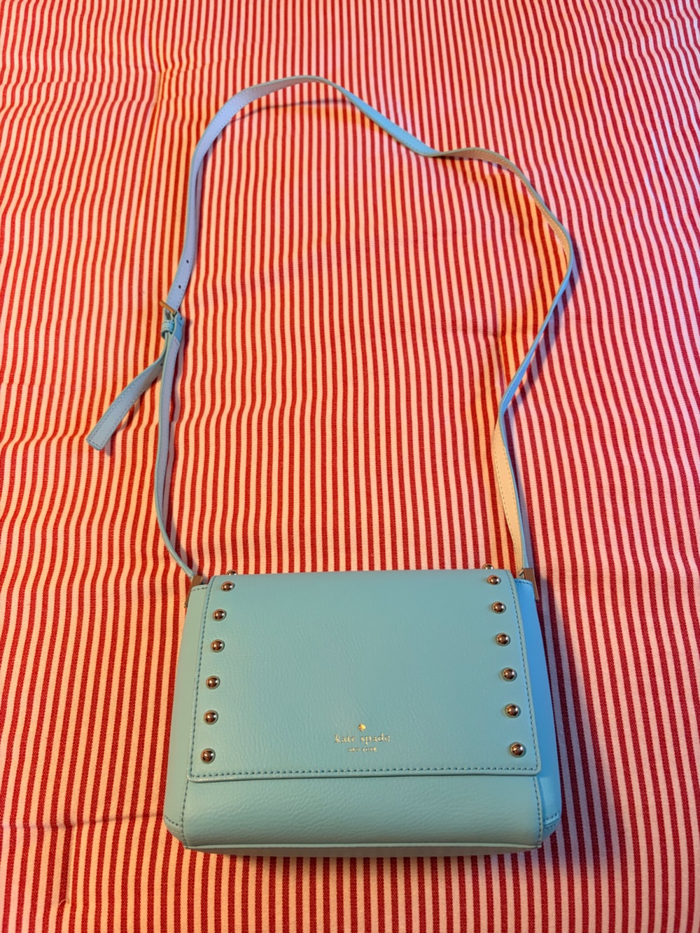 kate spade Light Blue Studded Crossbody Bag